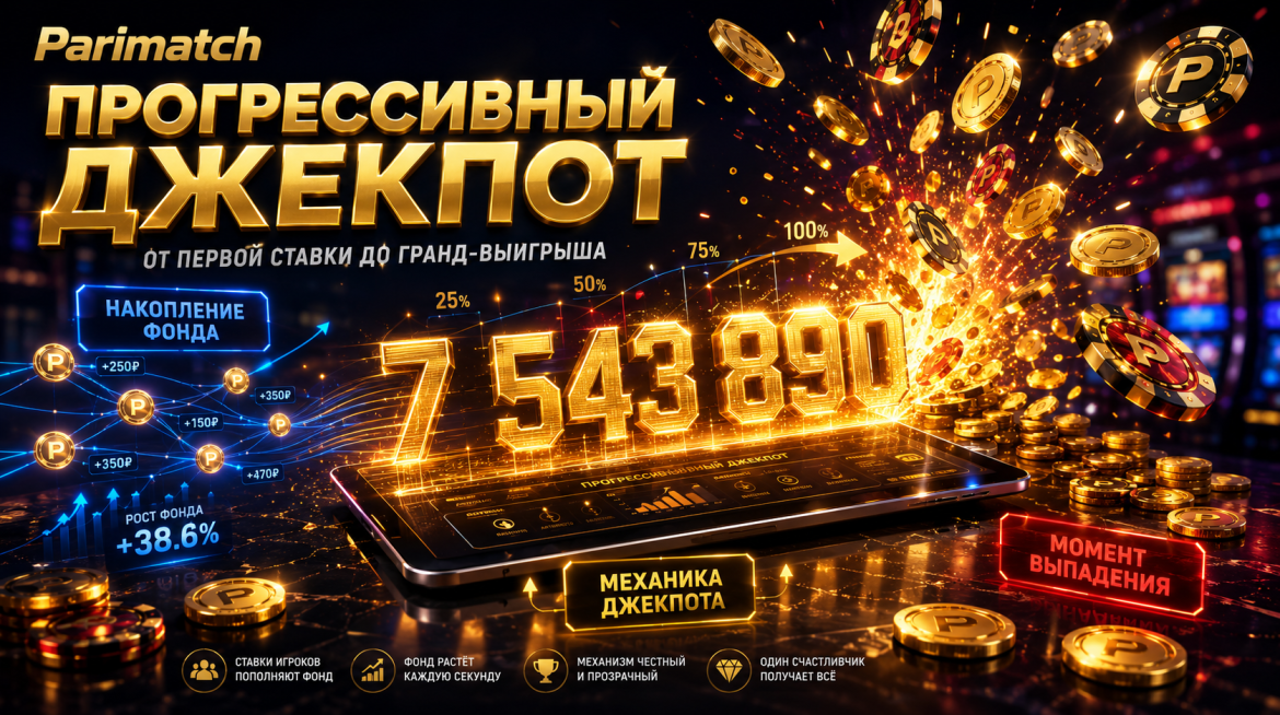 Механика джекпота в Пари матч от роста суммы до крупного выигрыша